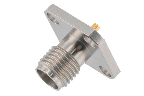 Connecteur femelle 2.92 mm à bride carrée 4 trous - PE45931
